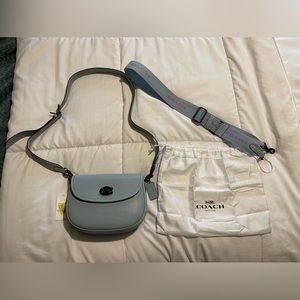 Coach Willow Saddle Bag Crossbody Blue